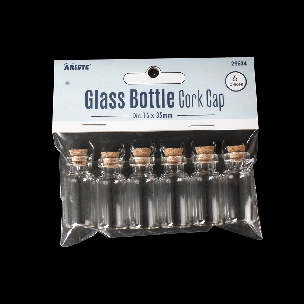 29534 Cork Cap Glass Bottle