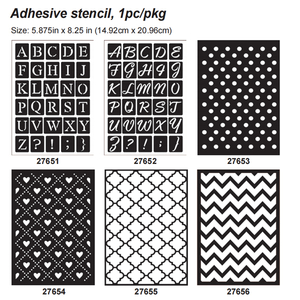 27651-27656 Adhesive Stencil