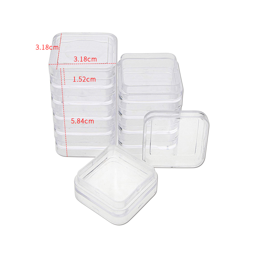 29518 2017 new customized transparent ps stackable plastic box 