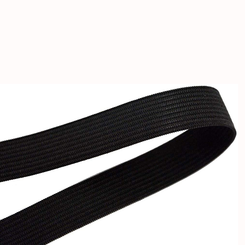 71006 1/2" x 1.5 yds black braided elastic