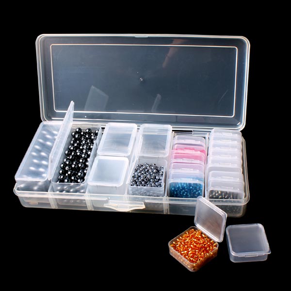 29550 storage cases with hinged lids and snap-lock closure 