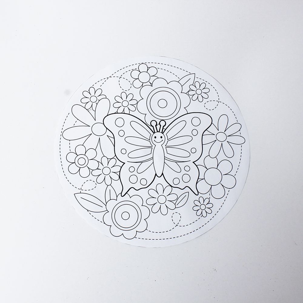 21910 Acrylic Design A Plate for colouring