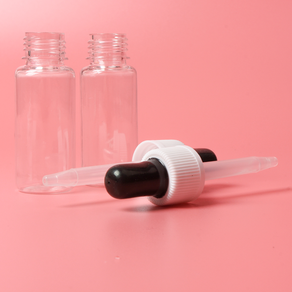 21893 Transparent Plastic Dropper Bottle With Screw
