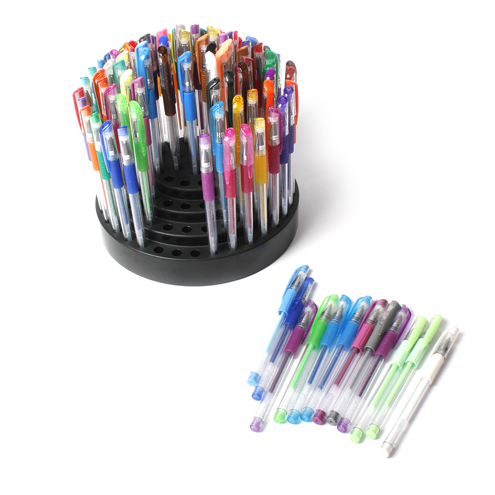 23615 100pcs glitter color gel pen set