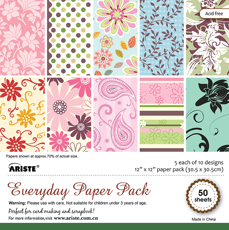 12 X 12 Paper Pad - Floral